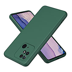 Funda Silicona Ultrafina Goma 360 Grados Carcasa H01P para Xiaomi Redmi 10 India Verde