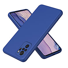 Funda Silicona Ultrafina Goma 360 Grados Carcasa H01P para Xiaomi Redmi Note 10 4G Azul