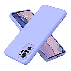 Funda Silicona Ultrafina Goma 360 Grados Carcasa H01P para Xiaomi Redmi Note 10 4G Morado