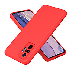 Funda Silicona Ultrafina Goma 360 Grados Carcasa H01P para Xiaomi Redmi Note 10 Pro 4G Rojo