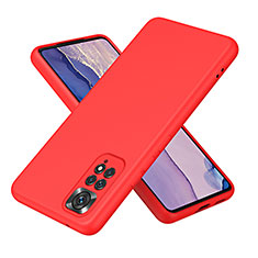 Funda Silicona Ultrafina Goma 360 Grados Carcasa H01P para Xiaomi Redmi Note 11S 4G Rojo