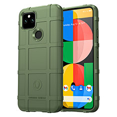 Funda Silicona Ultrafina Goma 360 Grados Carcasa J01S para Google Pixel 5a 5G Verde