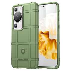 Funda Silicona Ultrafina Goma 360 Grados Carcasa J01S para Huawei P60 Pro Verde