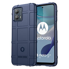 Funda Silicona Ultrafina Goma 360 Grados Carcasa J01S para Motorola Moto G53j 5G Azul