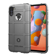 Funda Silicona Ultrafina Goma 360 Grados Carcasa J01S para Samsung Galaxy A11 Gris