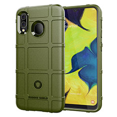 Funda Silicona Ultrafina Goma 360 Grados Carcasa J01S para Samsung Galaxy A30 Verde