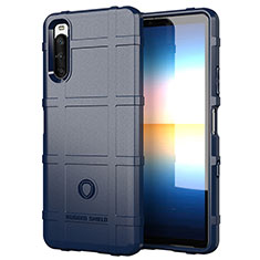 Funda Silicona Ultrafina Goma 360 Grados Carcasa J01S para Sony Xperia 10 III SO-52B Azul