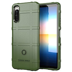 Funda Silicona Ultrafina Goma 360 Grados Carcasa J01S para Sony Xperia 10 III SO-52B Verde