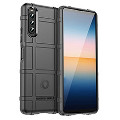 Funda Silicona Ultrafina Goma 360 Grados Carcasa J01S para Sony Xperia 10 IV SOG07 Negro