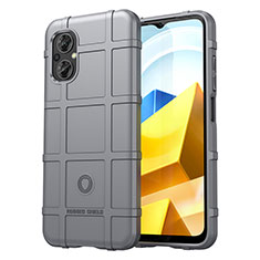 Funda Silicona Ultrafina Goma 360 Grados Carcasa J01S para Xiaomi Poco M5 4G Gris