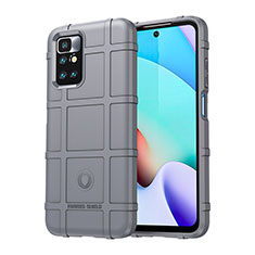 Funda Silicona Ultrafina Goma 360 Grados Carcasa J01S para Xiaomi Redmi 10 (2022) Gris