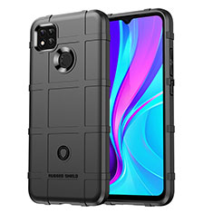 Funda Silicona Ultrafina Goma 360 Grados Carcasa J01S para Xiaomi Redmi 9 India Negro