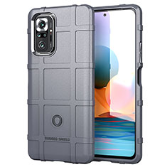 Funda Silicona Ultrafina Goma 360 Grados Carcasa J01S para Xiaomi Redmi Note 10 Pro 4G Gris