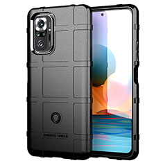 Funda Silicona Ultrafina Goma 360 Grados Carcasa J01S para Xiaomi Redmi Note 10 Pro Max Negro