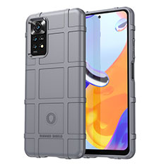 Funda Silicona Ultrafina Goma 360 Grados Carcasa J01S para Xiaomi Redmi Note 11 Pro 5G Gris