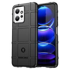 Funda Silicona Ultrafina Goma 360 Grados Carcasa J01S para Xiaomi Redmi Note 12 4G Negro