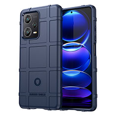 Funda Silicona Ultrafina Goma 360 Grados Carcasa J01S para Xiaomi Redmi Note 12 Pro+ Plus 5G Azul