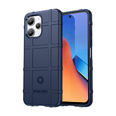 Funda Silicona Ultrafina Goma 360 Grados Carcasa J01S para Xiaomi Redmi Note 12R 5G Azul