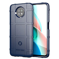 Funda Silicona Ultrafina Goma 360 Grados Carcasa J01S para Xiaomi Redmi Note 9 5G Azul