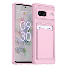 Funda Silicona Ultrafina Goma 360 Grados Carcasa J02S para Google Pixel 7 5G Rosa