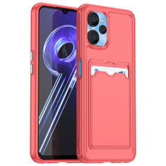 Funda Silicona Ultrafina Goma 360 Grados Carcasa J02S para Realme 10 5G Rojo