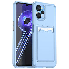 Funda Silicona Ultrafina Goma 360 Grados Carcasa J02S para Realme 10T 5G Azul Cielo