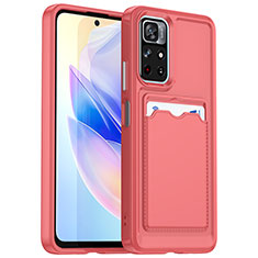 Funda Silicona Ultrafina Goma 360 Grados Carcasa J02S para Xiaomi Poco M4 Pro 5G Rojo