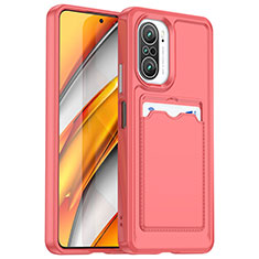 Funda Silicona Ultrafina Goma 360 Grados Carcasa J02S para Xiaomi Redmi K40 Pro+ Plus 5G Rojo