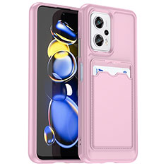 Funda Silicona Ultrafina Goma 360 Grados Carcasa J02S para Xiaomi Redmi K50i 5G Rosa