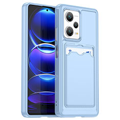 Funda Silicona Ultrafina Goma 360 Grados Carcasa J02S para Xiaomi Redmi Note 12 Explorer Azul