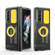 Funda Silicona Ultrafina Goma 360 Grados Carcasa MJ1 para Samsung Galaxy Z Fold3 5G Amarillo