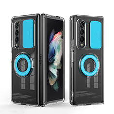 Funda Silicona Ultrafina Goma 360 Grados Carcasa MJ1 para Samsung Galaxy Z Fold3 5G Azul