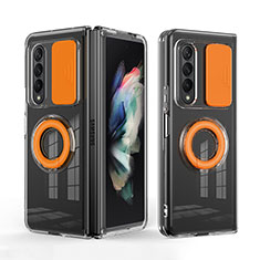 Funda Silicona Ultrafina Goma 360 Grados Carcasa MJ1 para Samsung Galaxy Z Fold4 5G Naranja