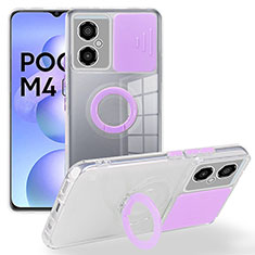 Funda Silicona Ultrafina Goma 360 Grados Carcasa MJ1 para Xiaomi Poco M4 5G Purpura Claro