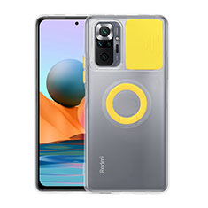 Funda Silicona Ultrafina Goma 360 Grados Carcasa MJ1 para Xiaomi Redmi Note 10 Pro Max Amarillo