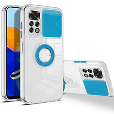 Funda Silicona Ultrafina Goma 360 Grados Carcasa MJ1 para Xiaomi Redmi Note 11S 4G Azul