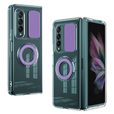 Funda Silicona Ultrafina Goma 360 Grados Carcasa MJ2 para Samsung Galaxy Z Fold3 5G Purpura Claro