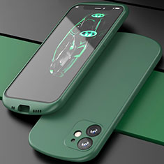 Funda Silicona Ultrafina Goma 360 Grados Carcasa N01 para Apple iPhone 12 Verde