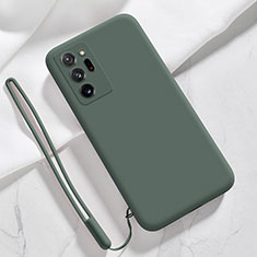 Funda Silicona Ultrafina Goma 360 Grados Carcasa N03 para Samsung Galaxy Note 20 Ultra 5G Verde Noche