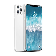 Funda Silicona Ultrafina Goma 360 Grados Carcasa para Apple iPhone 12 Pro Max Blanco