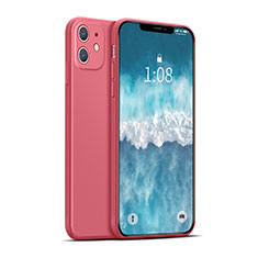 Funda Silicona Ultrafina Goma 360 Grados Carcasa para Apple iPhone 12 Rojo