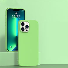 Funda Silicona Ultrafina Goma 360 Grados Carcasa para Apple iPhone 13 Pro Max Menta Verde