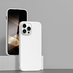 Funda Silicona Ultrafina Goma 360 Grados Carcasa para Apple iPhone 14 Pro Blanco