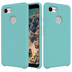 Funda Silicona Ultrafina Goma 360 Grados Carcasa para Google Pixel 3 Cian