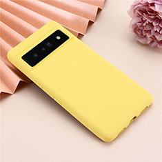 Funda Silicona Ultrafina Goma 360 Grados Carcasa para Google Pixel 7 5G Amarillo