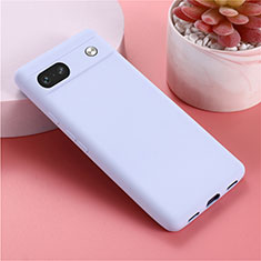 Funda Silicona Ultrafina Goma 360 Grados Carcasa para Google Pixel 7a 5G Purpura Claro