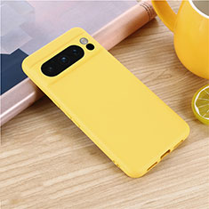 Funda Silicona Ultrafina Goma 360 Grados Carcasa para Google Pixel 8 Pro 5G Amarillo