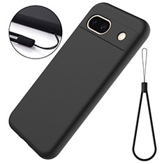 Funda Silicona Ultrafina Goma 360 Grados Carcasa para Google Pixel 8a 5G Negro