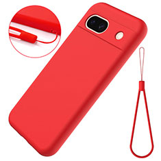 Funda Silicona Ultrafina Goma 360 Grados Carcasa para Google Pixel 8a 5G Rojo