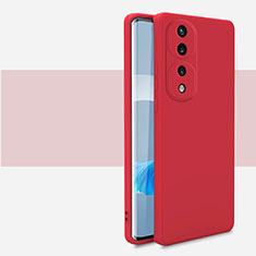 Funda Silicona Ultrafina Goma 360 Grados Carcasa para Huawei Honor 70 Pro+ Plus 5G Rojo